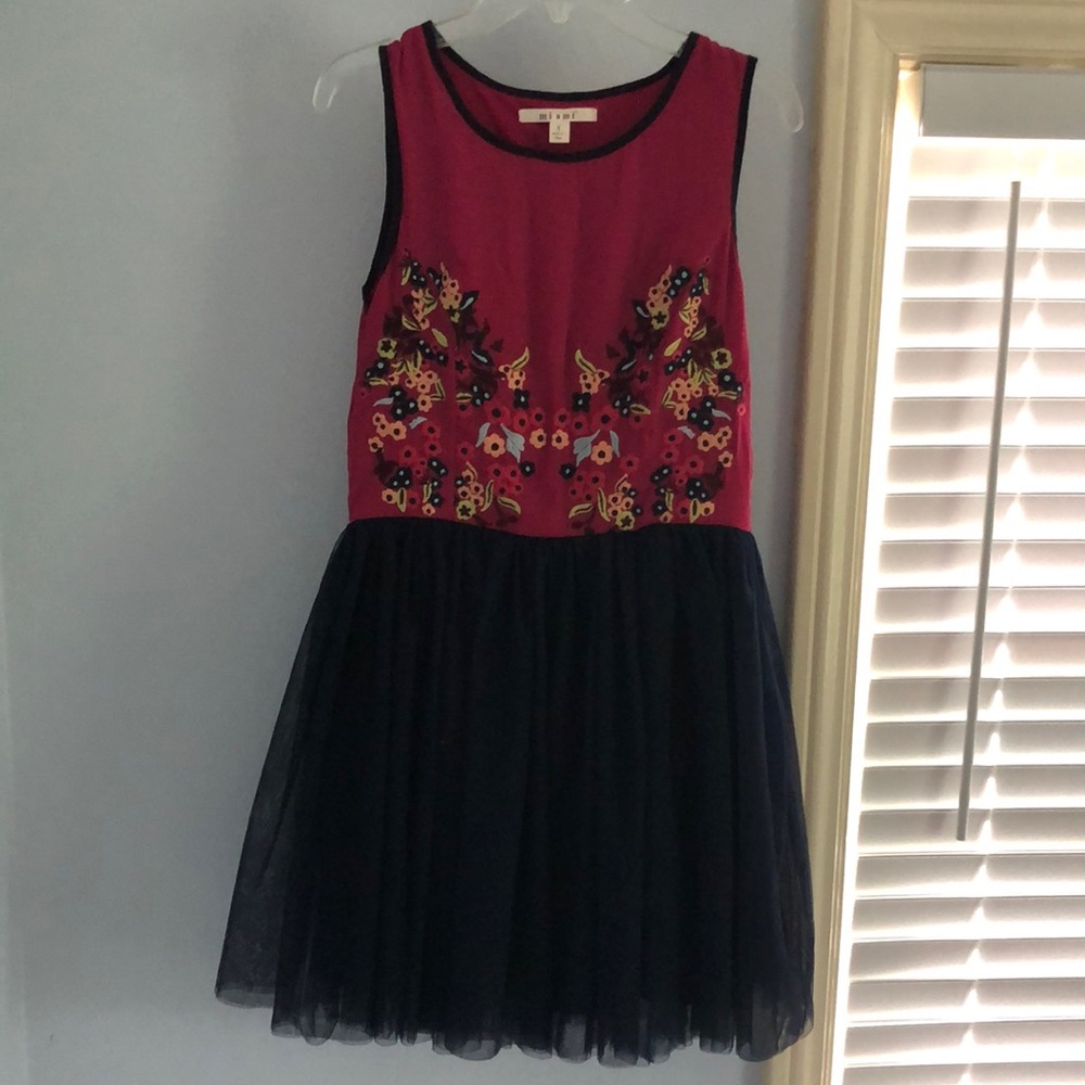Miami Embroidered Floral Dress